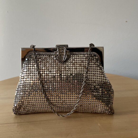 Silver Whiting and Davis Vintage Mesh Purse - Picture 1 of 5